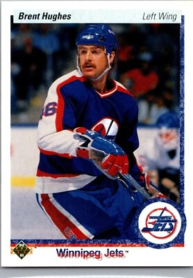 1990-91 Upper Deck Hockey  - #333 Brent Hughes - Image 1 of 2