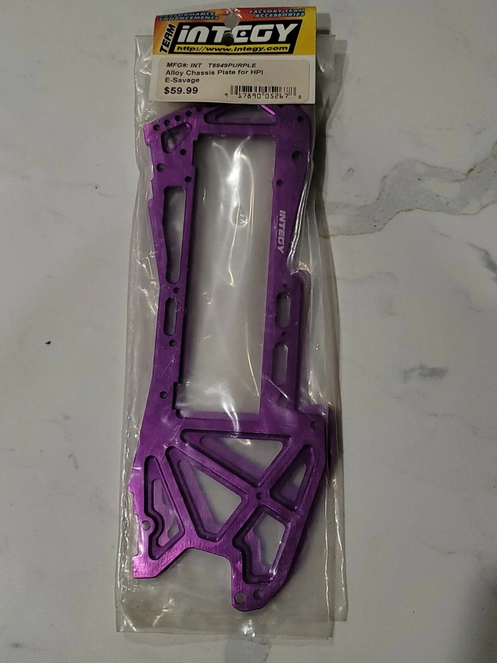 Integy T6949PURPLE Alloy Chassis Plate for HPI E-Savage - Image 1 of 4