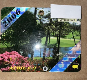 2006 Masters Badge Golf / Ticket - Phil Mickelson wins - Picture 1 of 2