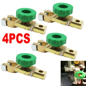 4pcs Car Battery Link Terminal Quick Cut-off Disconnect Master Kill Shut Switch - Picture 1 of 12