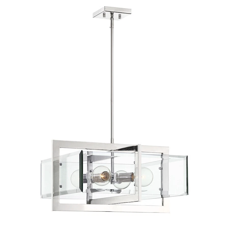 Designers Fountain Ethan 4 Light Pendant, Polished Nickel - 93631-PN - Image 1 of 1