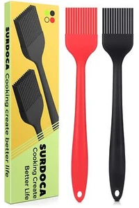 Silicone Pastry Basting Brush - 2Pcs 10 + 8 in Heat Resistant Brush - Picture 1 of 6