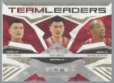 Yao Ming Rafer Alston 2009-10 Rookies / Stars Team Leaders Gold 342/500 Card# 10