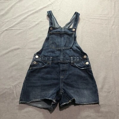 Old Navy Denim Overall Romper Women's Extra Large Western Rancher Workwear Blue - Image 1 of 4
