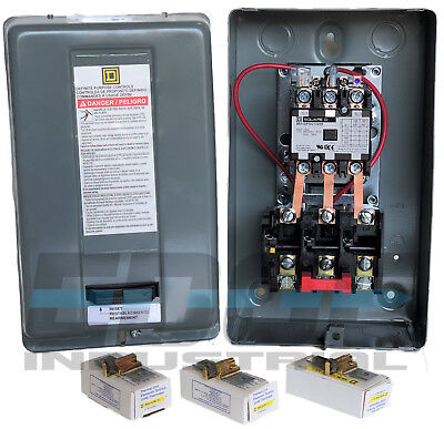 Square D Electric Magnetic Motor Starter Control 5hp 20a 3ph 230v 8911dpsg13v09 • 224.95$