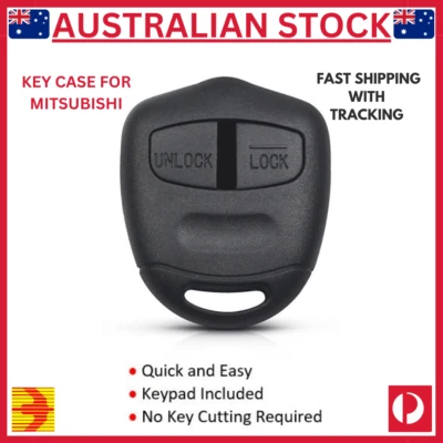 For Mitsubishi Lancer Outlander Pajero EVO Colt Grandis 2 Key Remote Case Shell - image 1 of 4