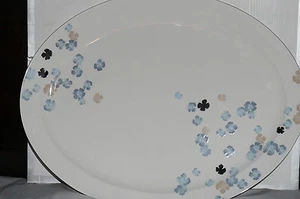 MARTHA STEWART Collection Water Blossoms Oval Platter New In Box Retail $100 - Picture 1 of 12