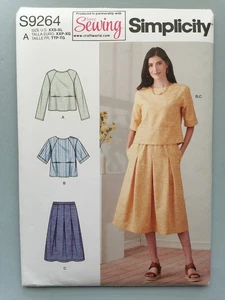Ladies' Tops and Skirt Sewing Pattern, Sizes XXS-XL - Simplicity 9264 - Picture 1 of 2