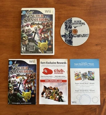 Super Smash Bros Brawl (Nintendo Wii) CIB Complete w/ Inserts &TESTED- Read Desc - Image 1 of 4