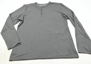Mizzen+Main Henley Hemd Herren XL grau Fischgrät Langarm Stretch Freizeit - Bild 1 von 13
