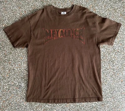 1994 Metallica Tour T-Shirt Brown L: 31” W: 24” - Image 1 of 2