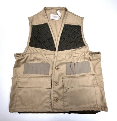 SafTbak Jim Catfish Hunter Shooting Khaki Vest Made In USA Men's Size L? - Image 1 of 4