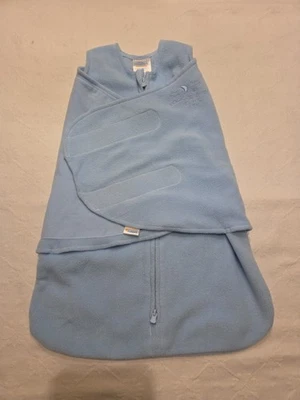 Halo Sleepsack Swaddle Newborn 0-3M Baby Blue Wearable Blanket Fleece - Image 1 of 4