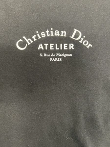 AUTHENTIC CHRISTIAN DIOR ATELIER BLACK TEE TSHIRT SZ M RARE CLEAN - Picture 1 of 4