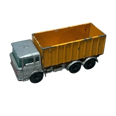 Vintage 1968 Matchbox by Lesney Tipper Container Truck DAF No.47  Yellow/Silver - Image 1 of 4