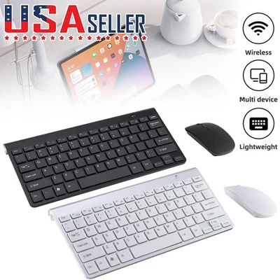Bluetooth Wireless Keyboard And Mouse Set Waterproof For Mac Apple PC Computer - Image 1 of 4