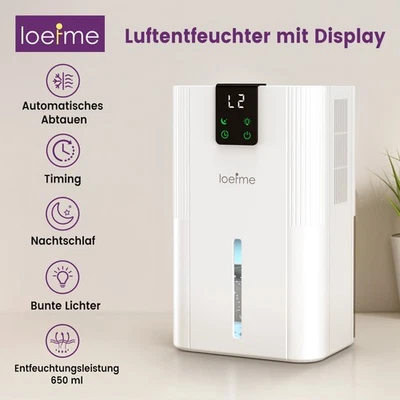 Luftentfeuchter Elektrisch 2800ml Raumentfeuchter 20m² Luftentfeuchtungsgerät - Bild 1 von 4