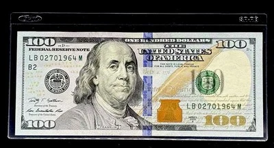 2017 A $100 Dollar Birthday Note Serial # LB02701964M FEB 7 1964 FRN New York - Image 1 of 4