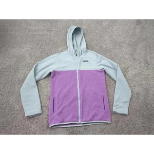 Columbia Sportswear Fleece Hoodie Girls XL 14/16 Full Zip Lavender Blue - Picture 1 of 9