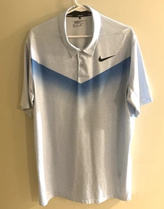 NIKE DRI-FIT STANDARD FIT KURZARM GOLF POLO BLAU HERREN XL TOP - Bild 1 von 8