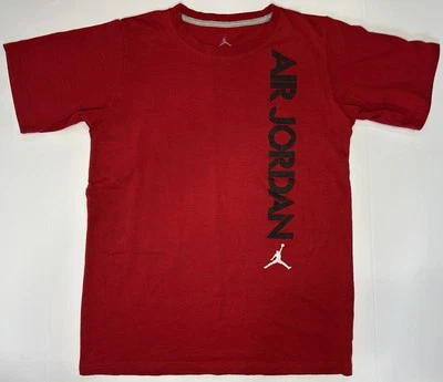 Camiseta roja juvenil AIR JORDAN deletrear logotipos de Jumpman de colección todo algodón talla XL Foto 1 de 4