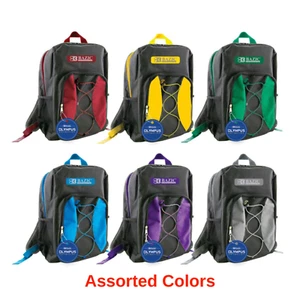 17" Bungee Backpack, Double Zipper, Durable, Assorted Colors - Picture 1 of 8