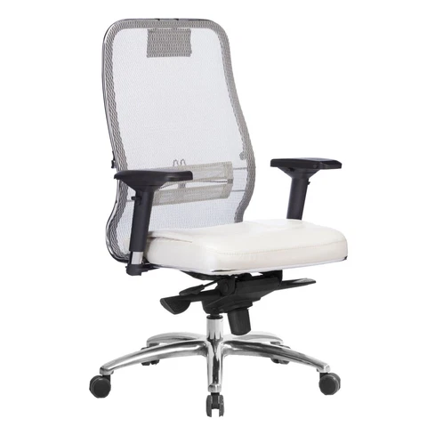 Executive Office Chair with Adjustable Headrest and Armrests High Back Mesh Cover