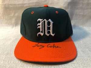 Larry Coker Firmado Autografiado Universidad de Miami Huracanes Nueva Era Gorra Sombrero JSA - Imagen 1 de 8