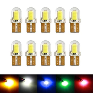 7 Colors 10X T10 194 168 LED 5W 8SMD License Lamp Bulbs DC 12V Energy Saving - Picture 1 of 13