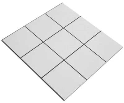 Mosaik Selbstklebend weiss weissoptik Aluminium Metall matt WB200-W01 | 1 Matte - Bild 1 von 4