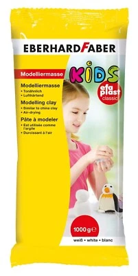 EFA Plast Modelliermasse "Kids"  1KG lufttrocknend, Knet Ton, # 1763.2165 - Bild 1 von 3