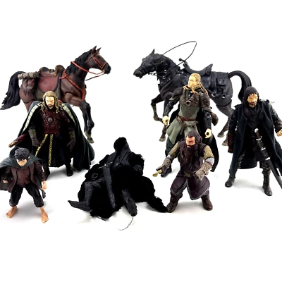 Lote de figuras de acción de 7 pulgadas de El Señor de los Anillos 2001-2003 PNL Inc Marvel Horses LEER Foto 1 de 4