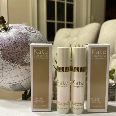 2x Kate Somerville + Retinol Vitamina C Hidratante Tamaño Deluxe 0.25fl oz (A1) Foto 1 de 3