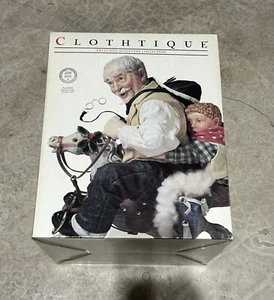 Vintage Norman Rockwell Clothtique Collection Grandpa At Reins - Picture 1 of 11