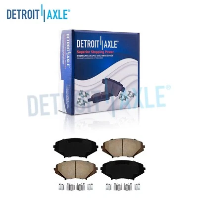 Front Ceramic Brake Pads w/Hardware for 2004 2005 2006 2007 2008-2011 Mazda RX-8 - Image 1 of 4