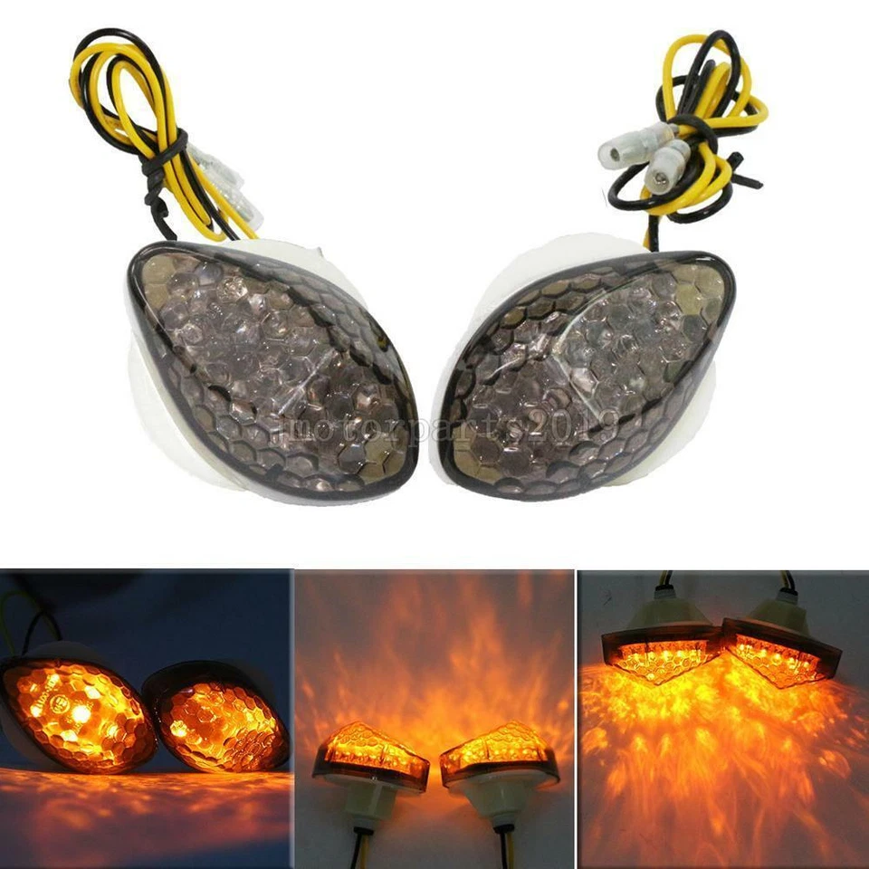 Luces de señal de giro LED de humo para Honda CBR600RR 2003-2012 CBR1000RR 2004-2007 Foto 1 de 1