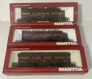 Mantua HO Pennsylvania RR F7A 5860 & 5861 Diesel w/ Dummy B Unit 5875 Set of 3 - Picture 1 of 5