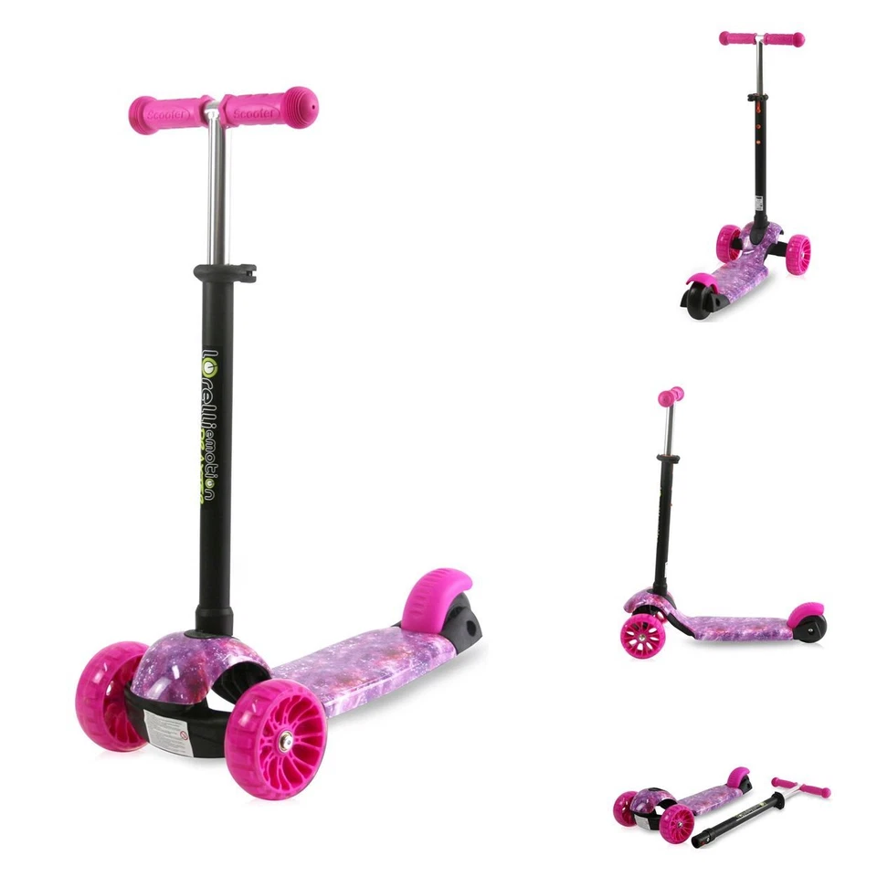 Lorelli Kinderroller Draxter 3 Räder, höhenverstellbar, PU-Leuchträder Fußbremse - Bild 1 von 1