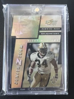 Ricky Williams 2001 Score Select #ZT-28 Zenith Z-Team /100 RARE! - Image 1 of 2