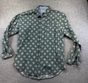 VTG Bugle Boy Company Long Sleeve Shirt Mens XL Southwest Aztec Green Geo Print - Picture 1 of 8