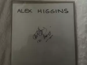 ALEX HIGGINS SIGNED - Picture 1 of 1