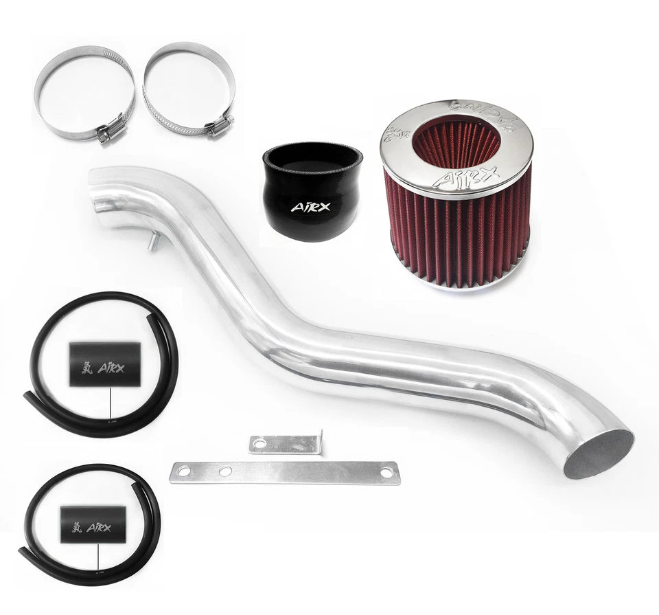 Kit de admisión de aire AirX Racing negro-rojo para Honda Prelude 1992-1996 2,2 L 2,3 L L4 Foto 1 de 1