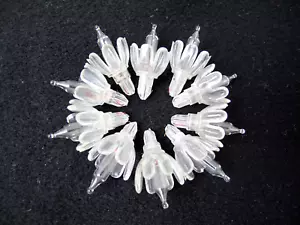 Menge 10 Klar Kunststoff Blume Reflektor Weihnachtsbeleuchtung Ersatzbirnen - Bild 1 von 5