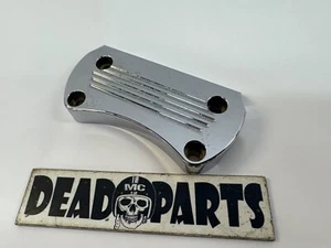 Harley custom billet handlebar riser clamp gauge mount look - Picture 1 of 6