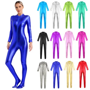 Women's Bodysuit Clubwear Catsuit Performance Rompers Club Leotard Party Sport - Picture 1 of 134