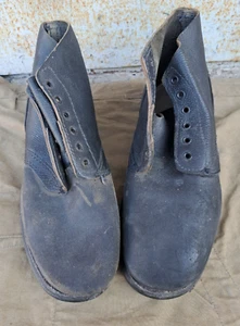 Soviet russian army short leather boots size 47 (307) US14 new - Picture 1 of 14