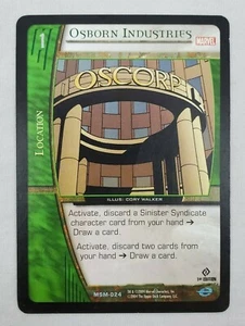2004 Upper Deck - Marvel VS System 1st Ed. "OSBORN INDUSTRIES" - #MSM-024 (O2) - Picture 1 of 8