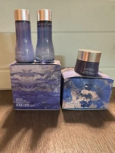 Su:m37º Water Full Special Gift Set 3 Items Toner Emulsion Cream Sum37 - Picture 1 of 6