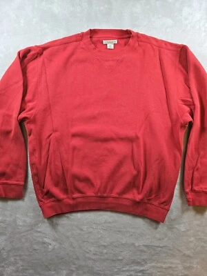 Cutter & Buck Mens Pullover Sweater Size Medium Red 100% Pima Cotton - Image 1 of 4