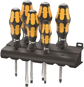 Wera 05018282001 6 Piece 932/6 Kraftform Slotted & PH Screwdriver Set - Picture 1 of 3